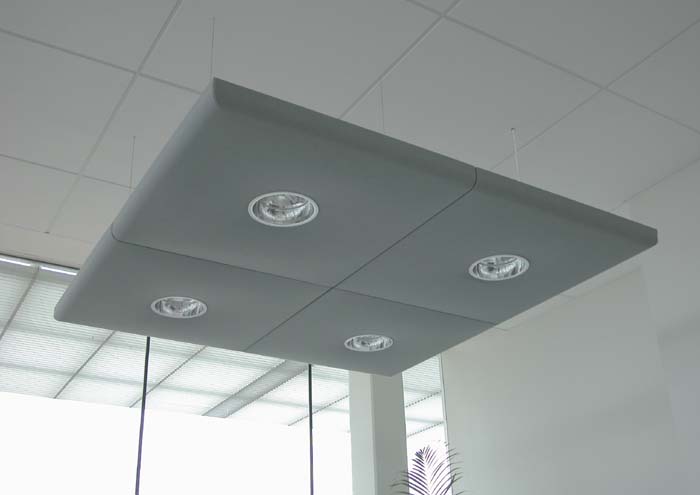 Pantallas acústicas con iluminación